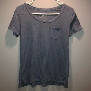 Baby Blue T shirt with side pocket